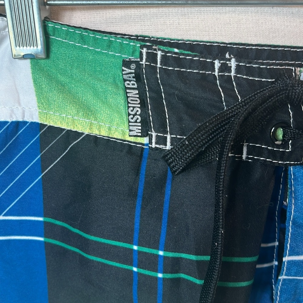 Plaid Board Shorts - Picture 2 of 10